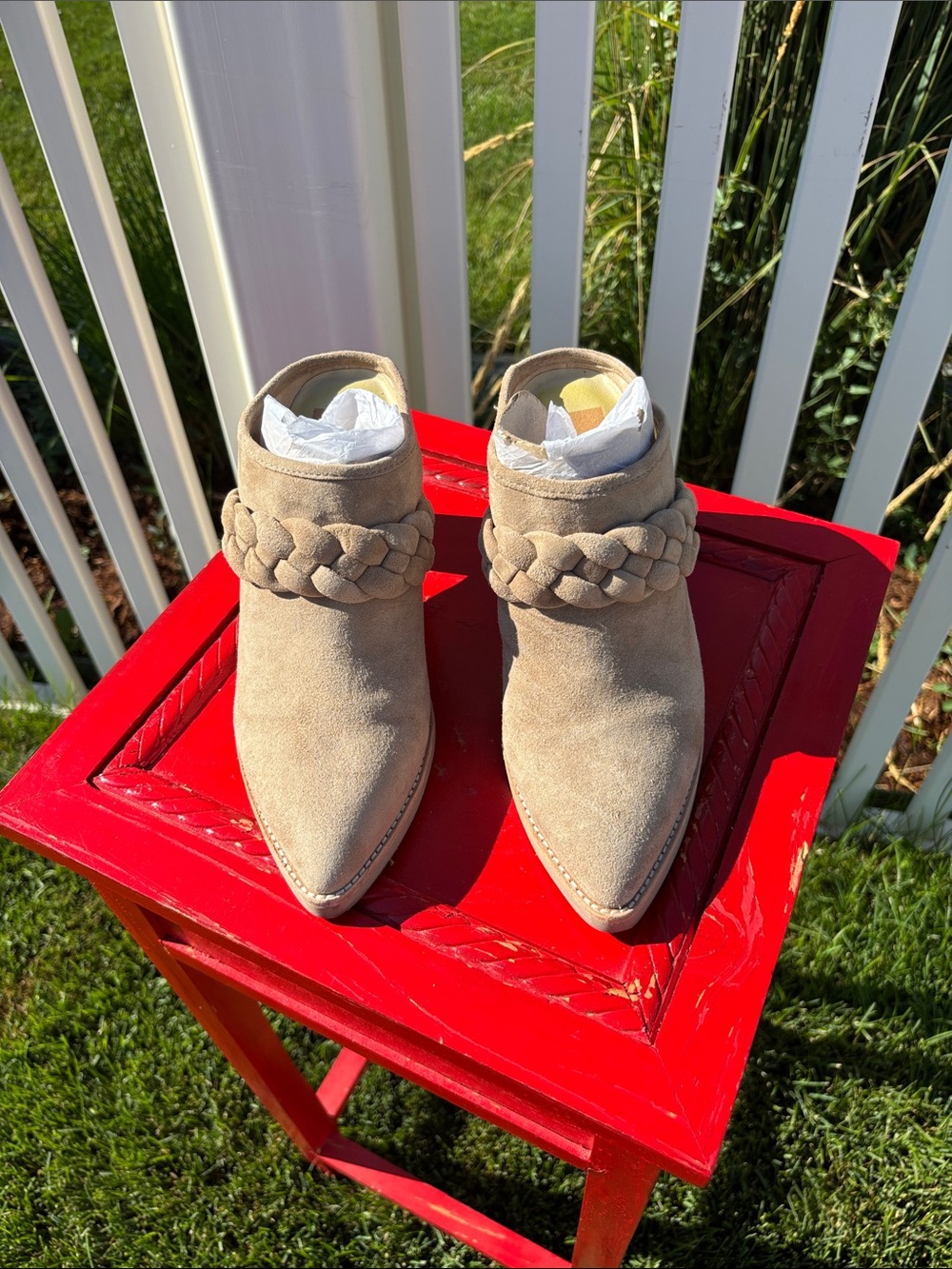 dolce vita Vegan 3” Mules Suede Like,Size 7